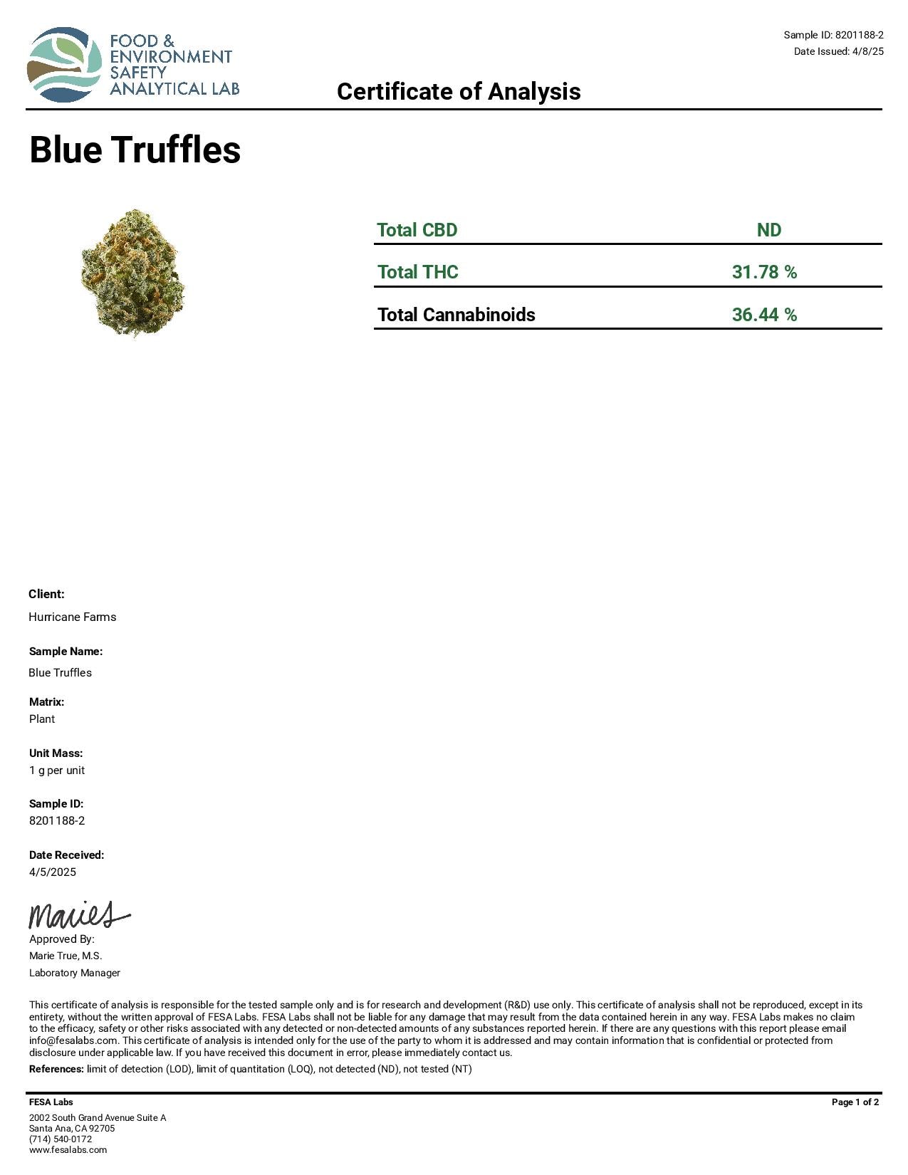 Blue Truffles Shake