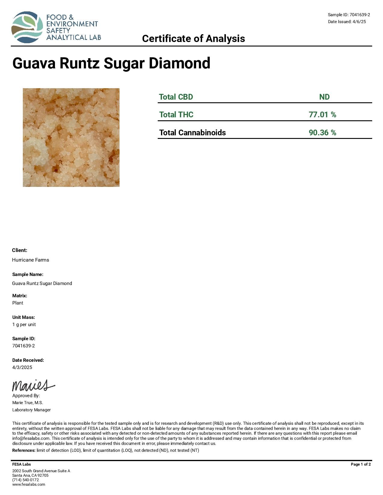 Guava Runtz Sugar Diamond