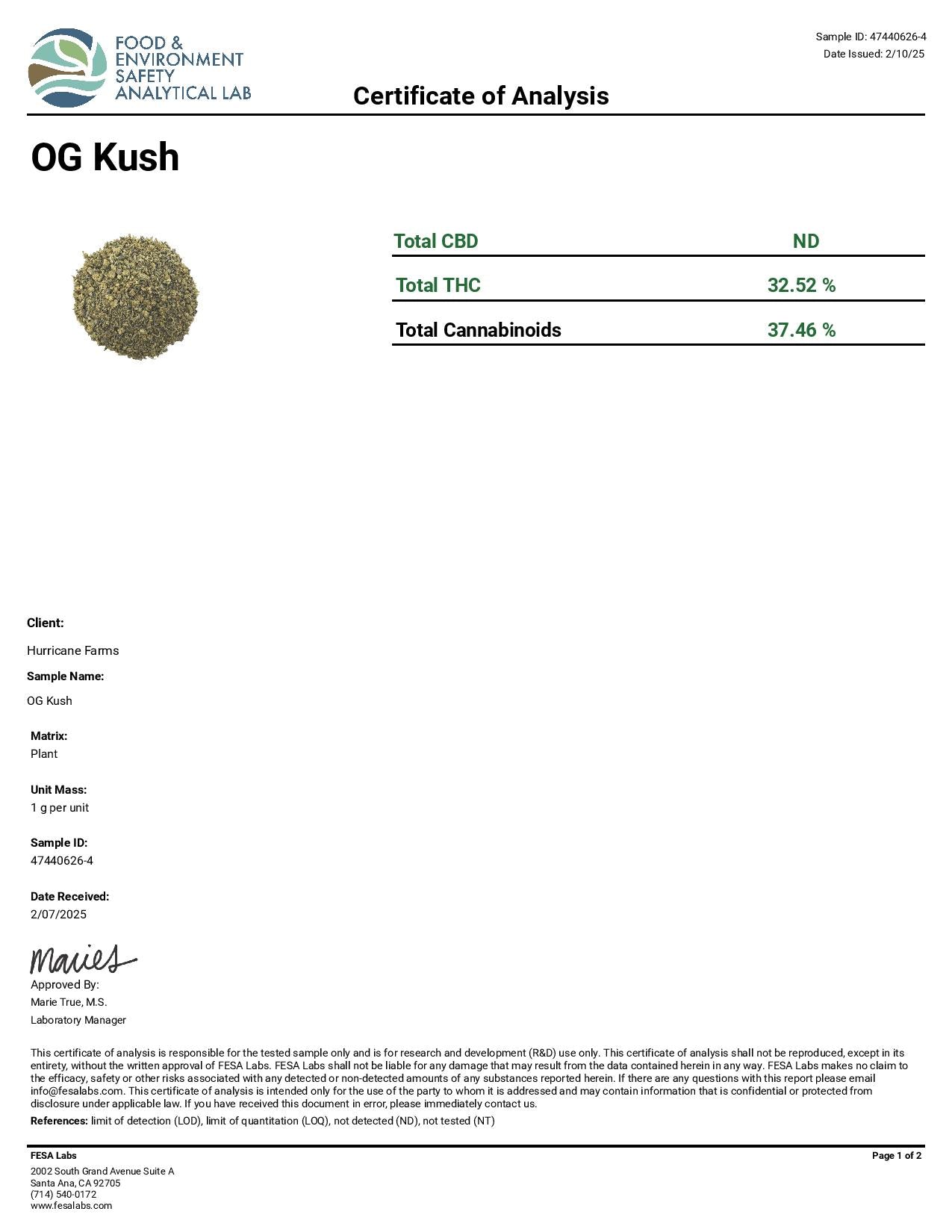 OG Kush Shake