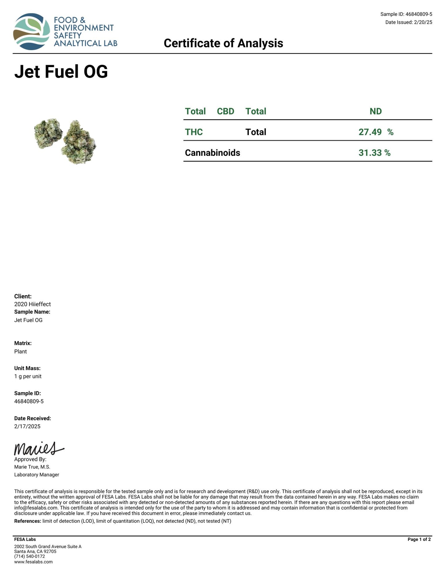 Jet Fuel OG